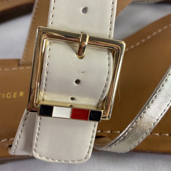 Tommy Hilfiger Twlahyla Off White and Silver Slide Sandal Size 10M NWOT SKU0780 - Picture 12 of 13